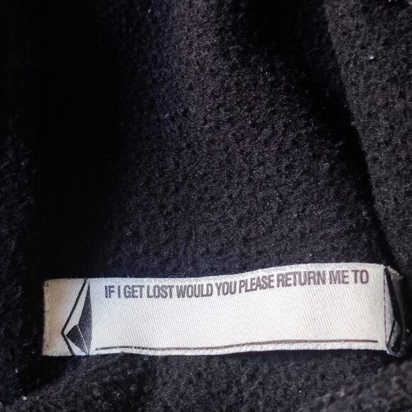 Volcom full zip hoodie boys size M black with graphic design - Picture 10 of 12